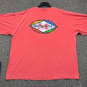 Vintage Minnesota Shirt Men XXL Red Ocean Front Short Sleeve Cotton New 2XL